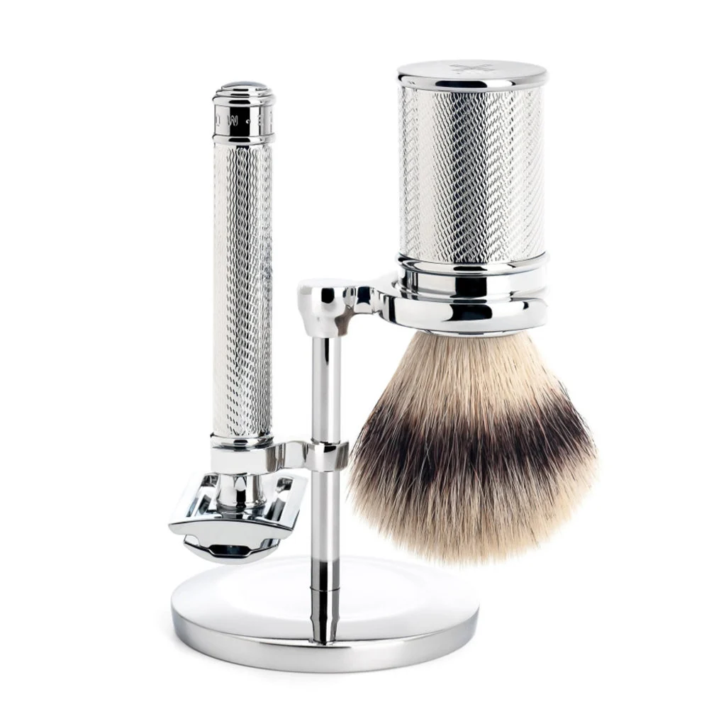 Mühle_3-delig_scheerset_traditional_safety_razor_silvertip_fibre_chroom_S31M89SR.webp